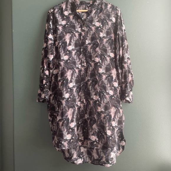 ALL SAINTS 100% silk dress shirt - Cette Island Dress - Picture 2 of 9